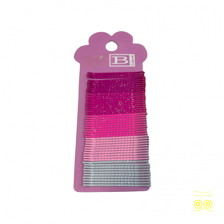 Lot de 50 barrettes en métal à cheveux pour enfants.