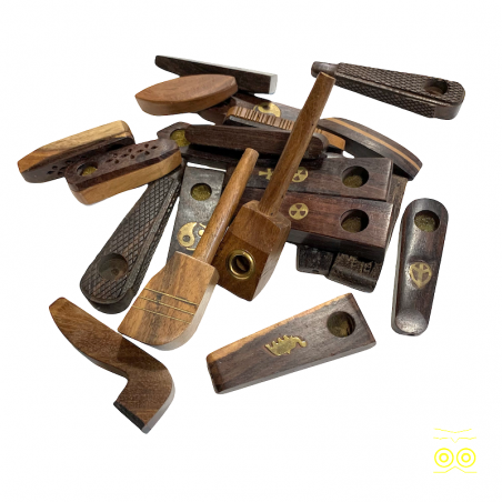 Pipes en bois indiennes des années 1970.