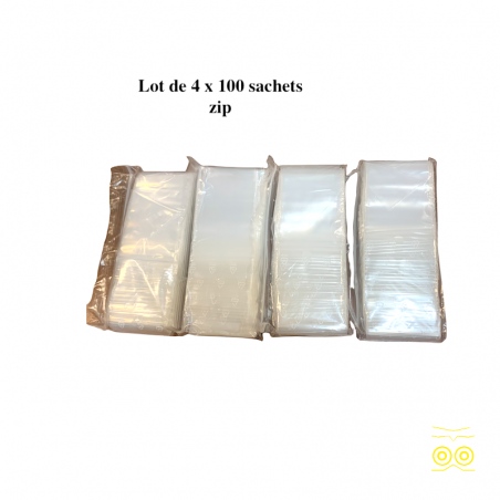 Lot de 400 pochons sachet zip.