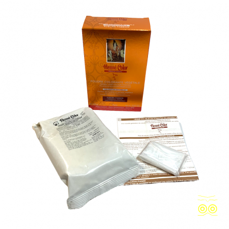 Sachet Henna Color Premium Auburn Passion für das Haar.