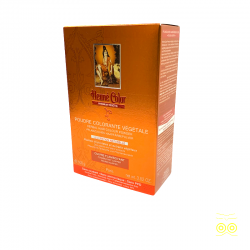Scatola di Henna Color Rame Sgargiante per colorare i capelli.