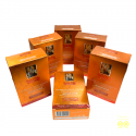 Set of Henna Color Flamboyant Copper boxes.