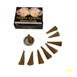 Caja de conos de incienso indio "Reina de la Noche".