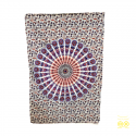 Tenture mandala indien ou rosace.