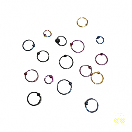 Piercingring in 1,2 mm aus Chirurgenstahl.