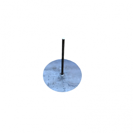 Round base pedestal in S235 steel for statue or sculpture.