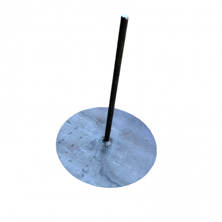 Pedestal base redonda de acero para estatua o escultura.