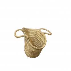 Cesta marroquí en hojas de palma para niños.