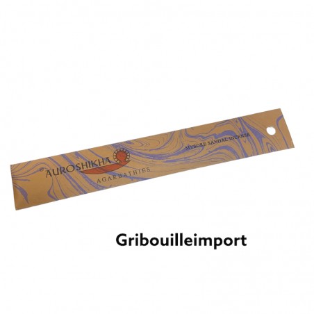 Sachet de bâtons d'encens Santal 
 Auroshikha de Auroville.
