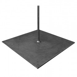 Base de acero de 35 cm para estatua o pieza alta y pesada.