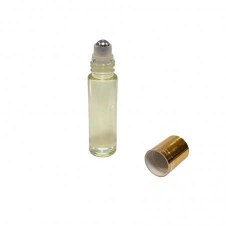 Flacon de parfum rose pure sans alcool.