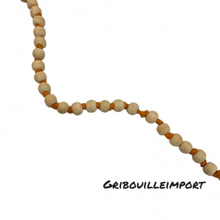 Tulsi wood necklace
