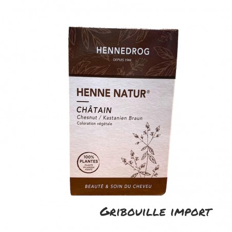 Box of chestnut henna powder.