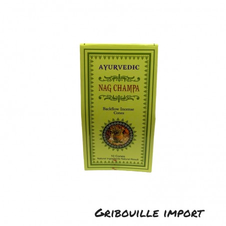 Ayurvedische Nag Champa Reflux Räucherkegeldose.
