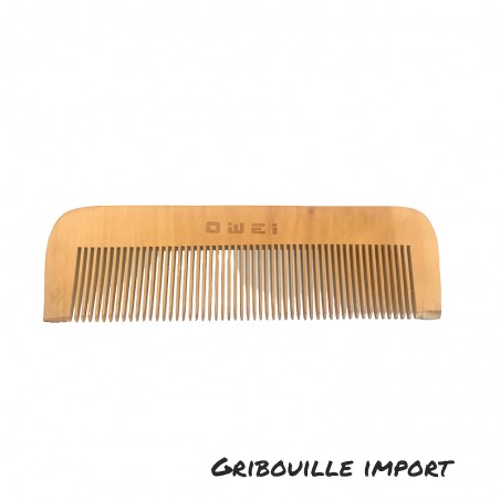 Rectangular wooden comb.