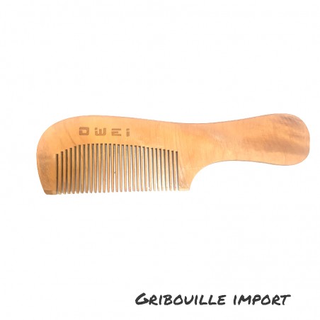 Pettine ecologico in legno con manico.