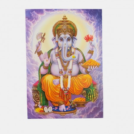 Postkarte von Lord Ganesh, dem Elefantengott.