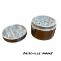 Mixer-Mühle aus Aluminium.