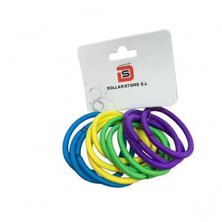 Elastiques pour cheveux en 4 couleurs.