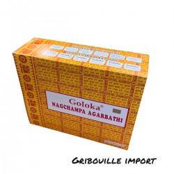 Scatola di incenso Goloka in confezione grande.