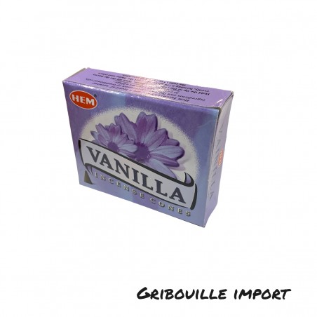 Box of vanilla incense cones.