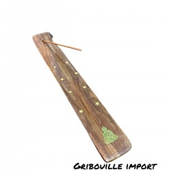 Support d'encens bouddha en bois pour bâtons.