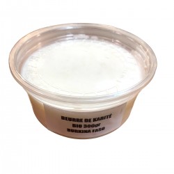 Pot de beurre de karité naturel bio.