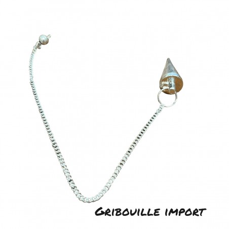 Conical Pendulum Silver Metal