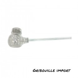 Pipe vaporisateur en verre du type "eagle bill".