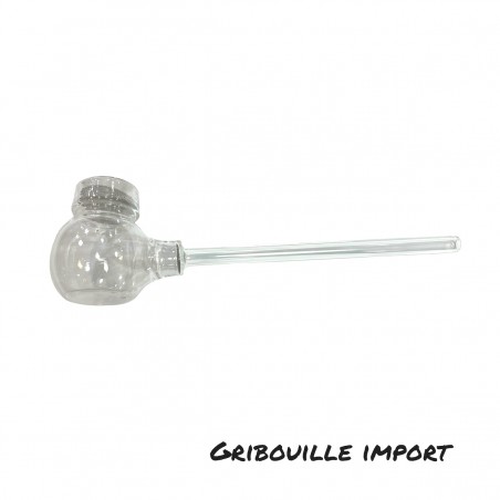 Pipe vaporisateur en verre du type "eagle bill".