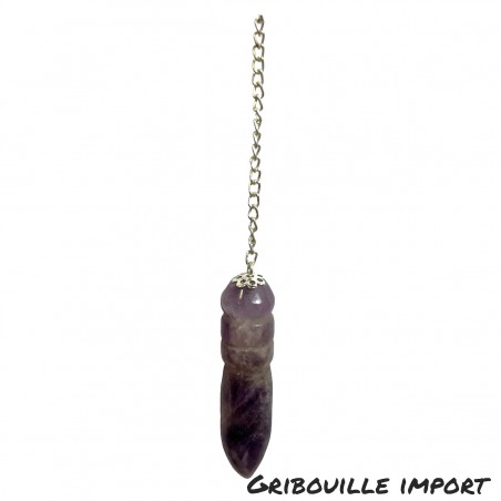 Egyptian thot pendulum in amethyst stone.