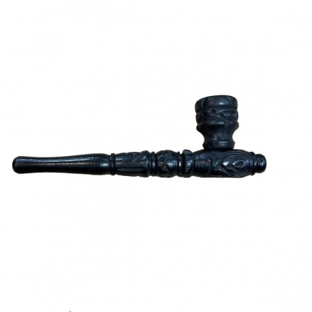 Pipa de madera negra desmontable