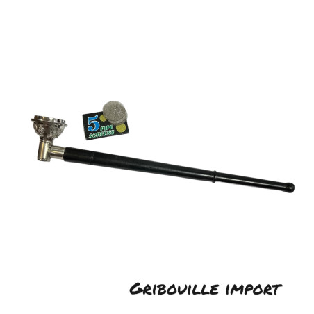 Long Metal and Wood Pipe