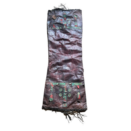 Cuscino Touareg in vera pelle Vecchio Mali