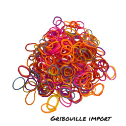 Elastique de couleurs pour les tresses sur cheveux
