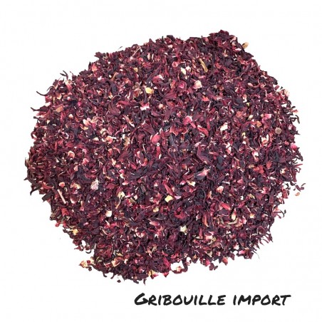 Organic hibiscus flowers sold in bulk.