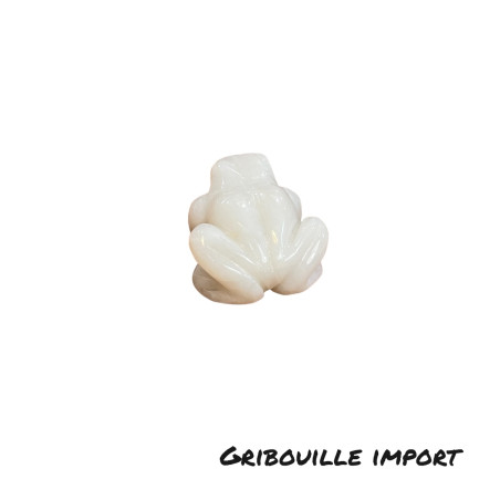 White Quartz Stone Frog.