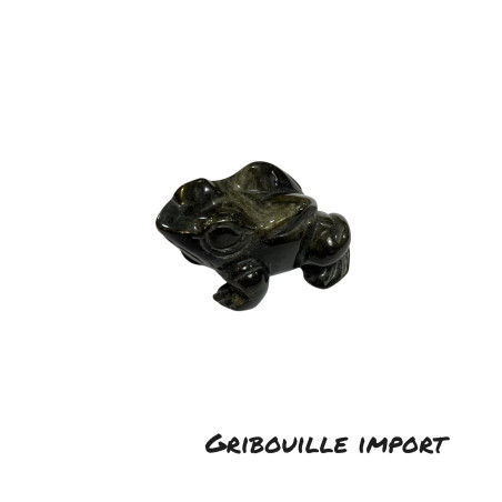 Grenouille en pierre jade du Canada.