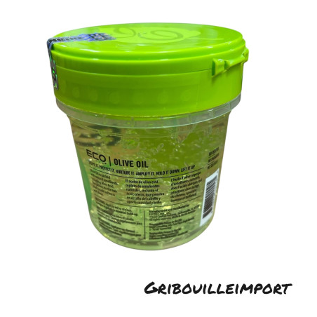 Pot de gel pour cheveux Eco Style Olive Oil de 236 ml