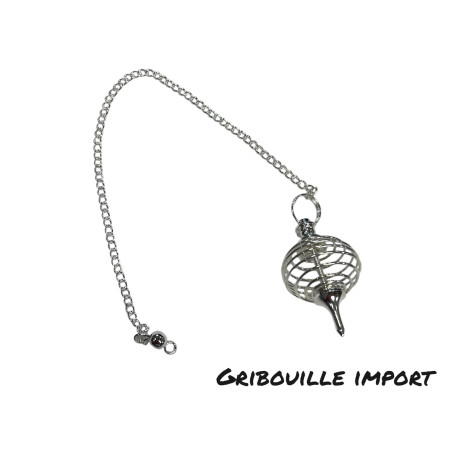Spherical Silver Metal Pendulum