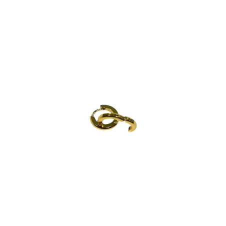 Gold Hoop Steel Earrings