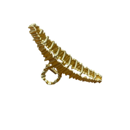 Superbe barrette en métal doré