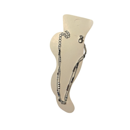 Double Silver Anklet Chain