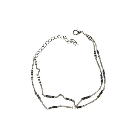 Double Silver Anklet Chain