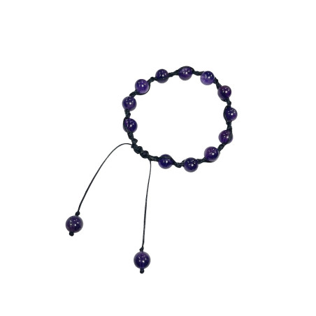 Adjustable Amethyst Stone Bracelet