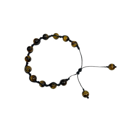 Bracelet reglable en pierre oeil de tigre
