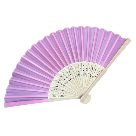 Rosa Bambus Papierventilator