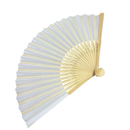 White Bamboo Paper Fan