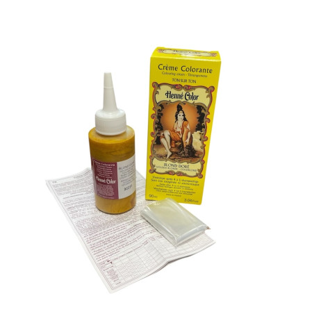 Henné crème blond doré pour cheveux