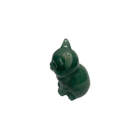 Chat en Aventurine Artisanal